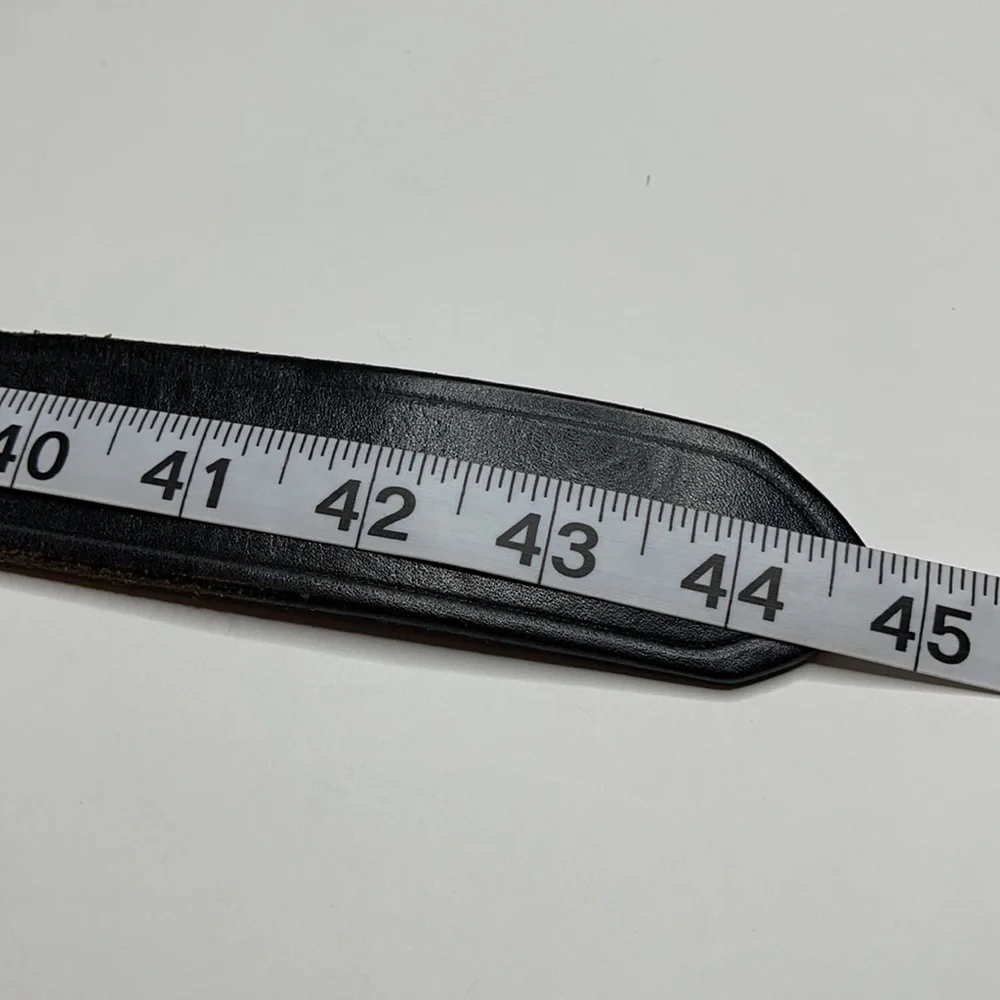 Triple K Black Leather Belt Size 40